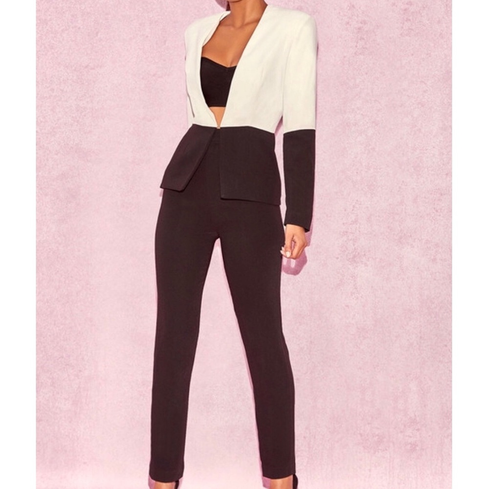House of CB b&w suit